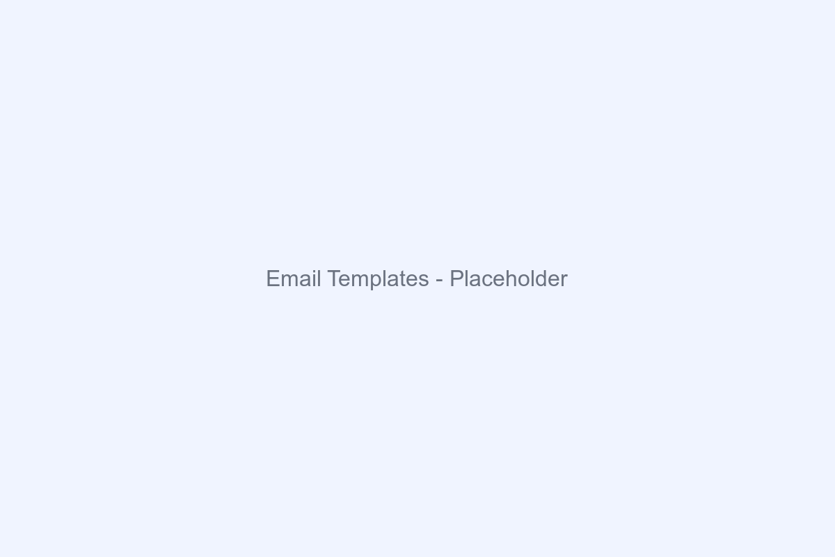 Email templates screenshot